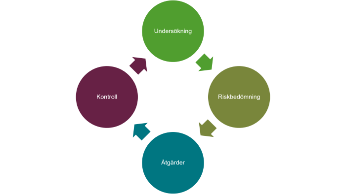 illustration av processen för det systematiska arbetsmiljöarbetet