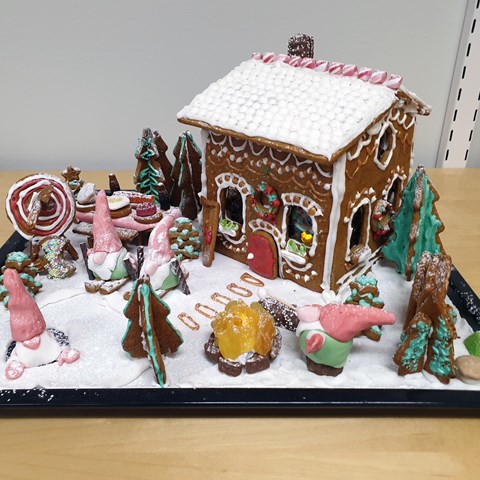 Gingerbread house. Photo