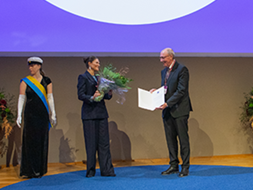From the award for Outstanding Research in Veterinary Medicine 2025. Photo: Jenny Svennås Gillner