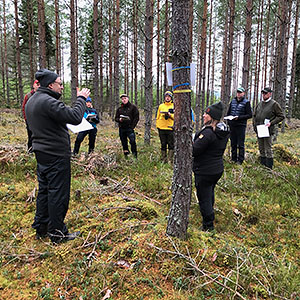 människor på exkursion