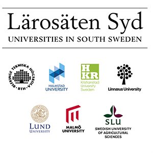 Loggor av lärosäten som ingår i Lärosäten Syd