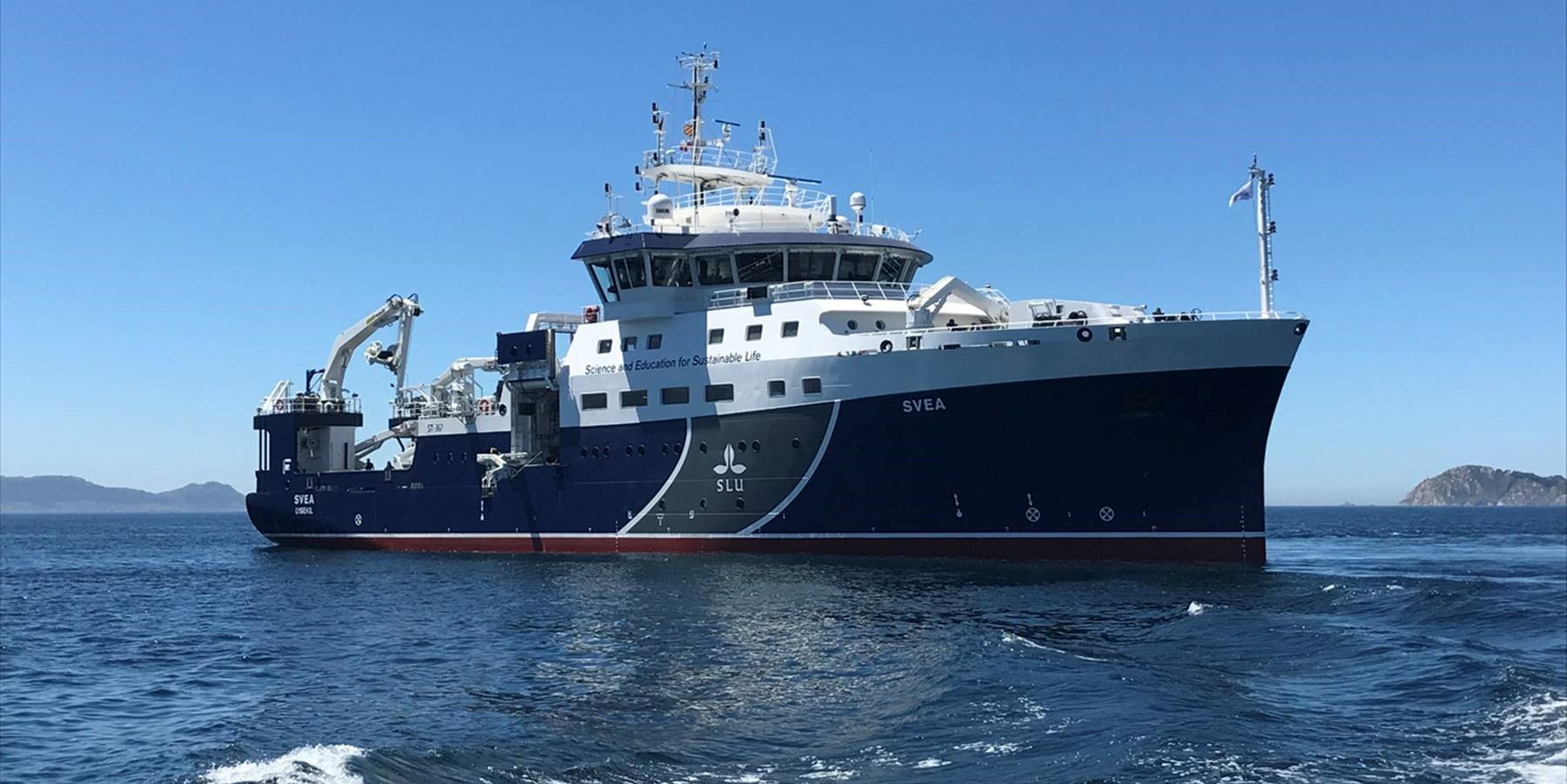 Forskningsfartyget Svea. Fotograf: Malin Andersson/Sjöfartsverket