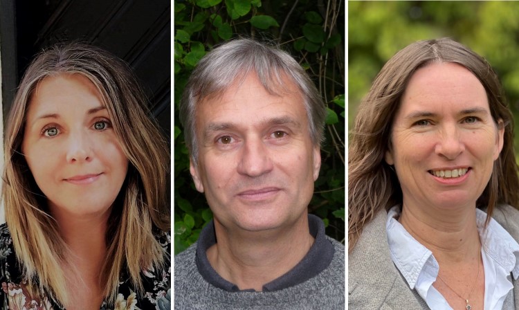 De nya docenterna vid LTV-fakulteten, Therese Bengtsson, Knut-Håkan Jeppsson och Christine Haaland