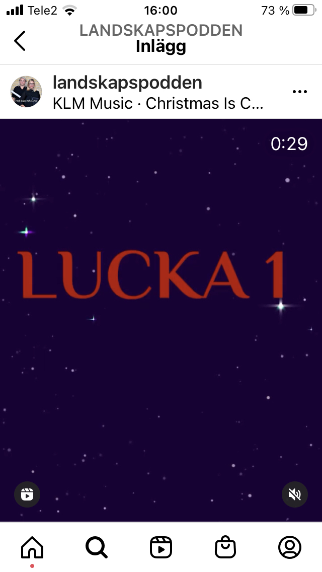 Landskapspoddens julkalender