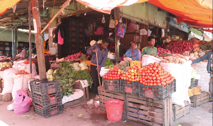 Fruit- and vegetable market