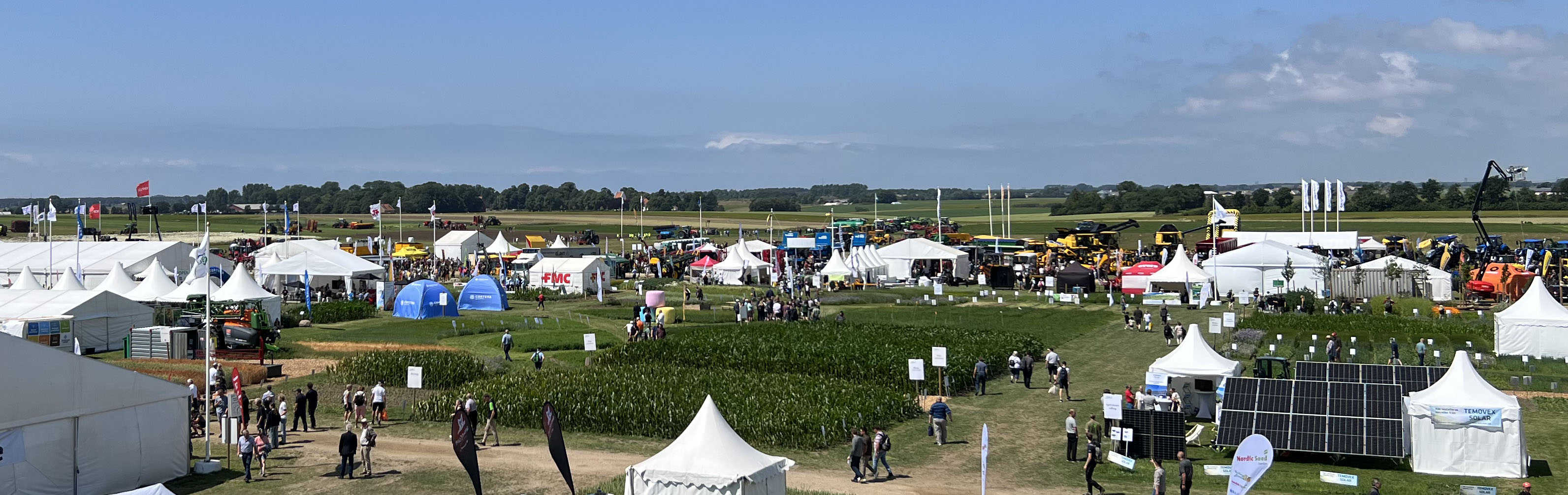 Många tält, försök och besökare på Borgeby fältdagar