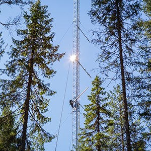 ICOS-masten Svartbergets forskningsstation SLU