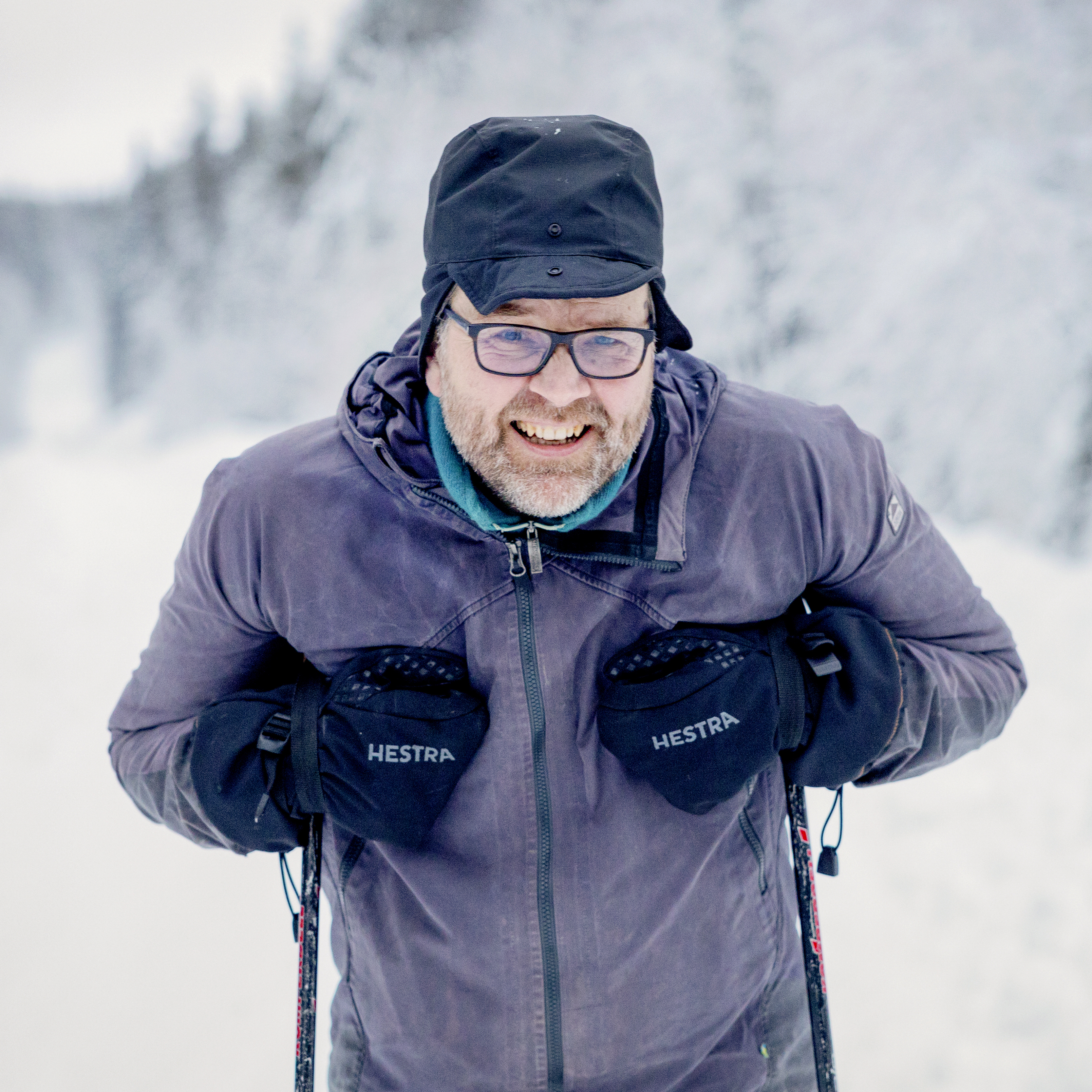 Hjalmar Laudon på besök i Krycklan