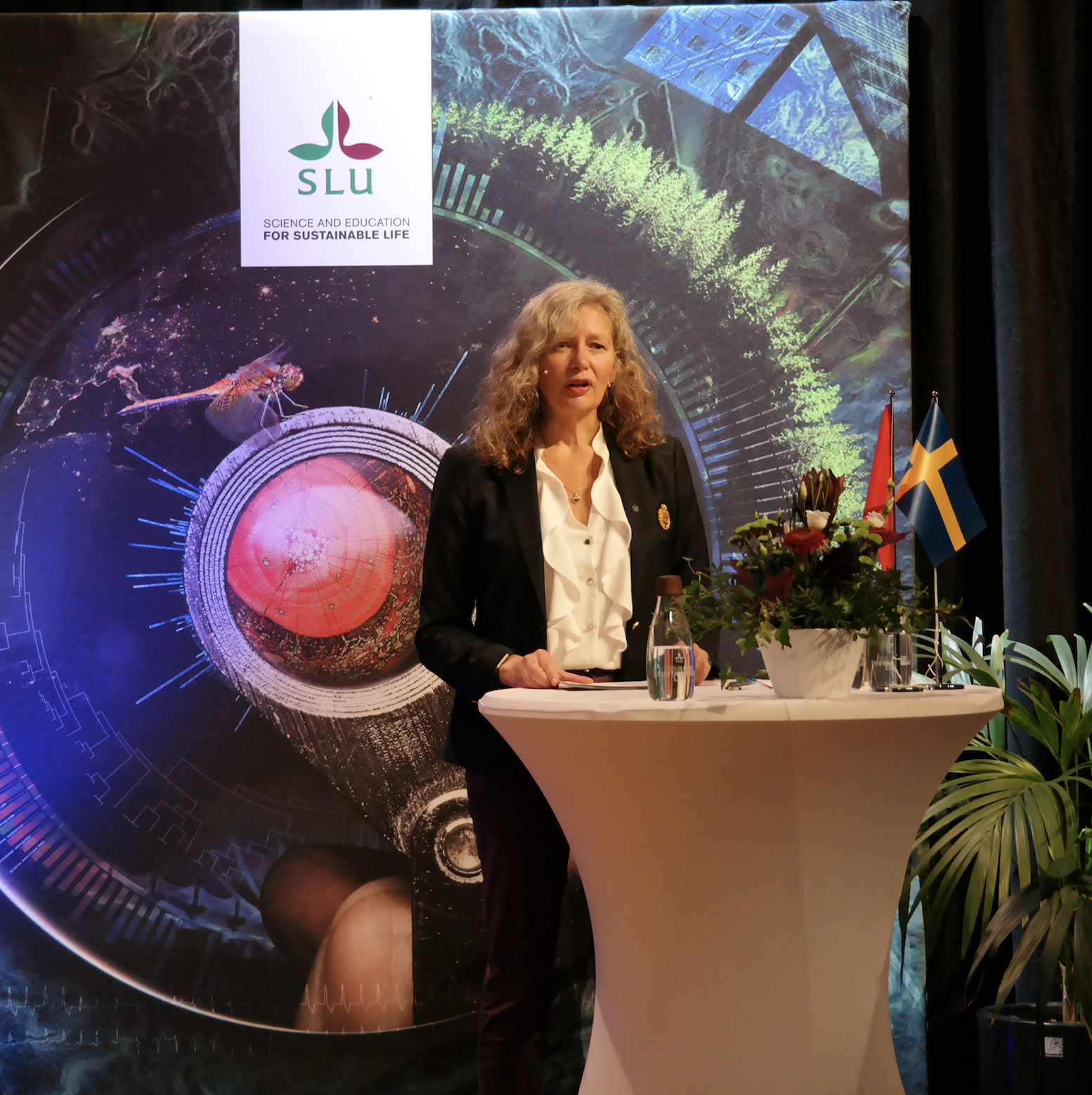 Woman giving a speech