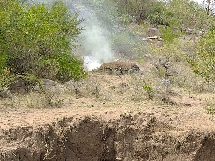 Charcoal burning in Kenya
