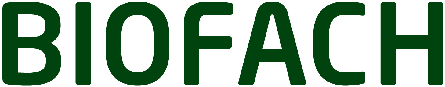 Texten "Biofach" i grönt.