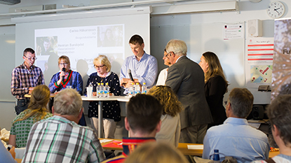 Paneldeltagare under Future Forests seminarium under Almedalsveckan. i