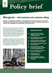 Policy brief om mångbruk