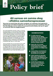 Policy brief Effektiva samverkansprocesser