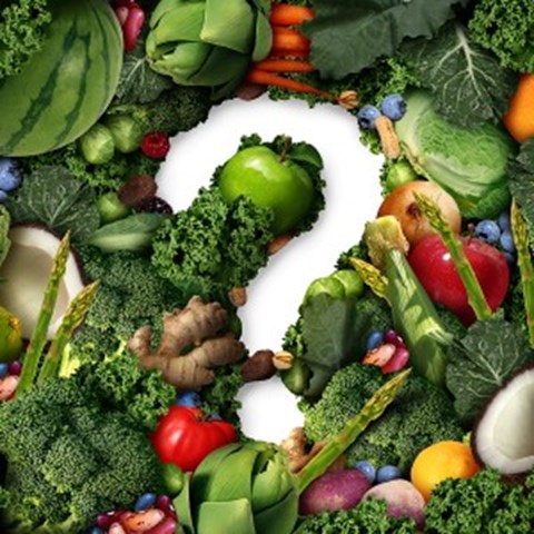 Frågetecken bland grönsaker