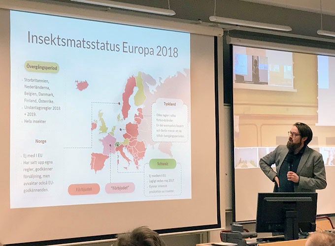 Europaläget för insekter som mat