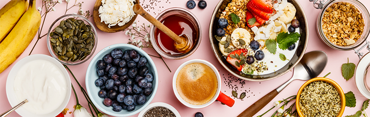 Healthy breakfast. Photo.