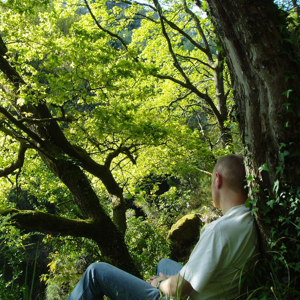 Taking a break while visiting a National Park in the northern part of Portugal
