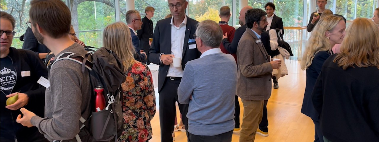 mingel på konferens