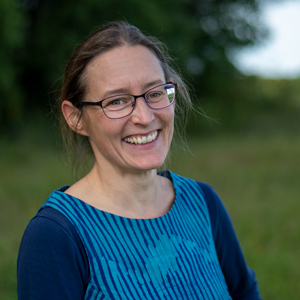 Portrait photo of a woman outdoors. Photo.