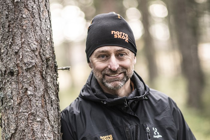Porträtt bild av Olof Falkeström, Norra skog. Foto.