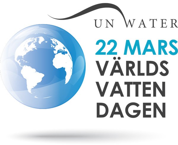 Logotyp för världsvattendagen 2020. Illustration.