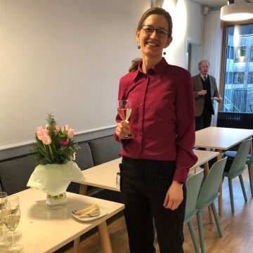 Ida Nordin at the day of her dissertation