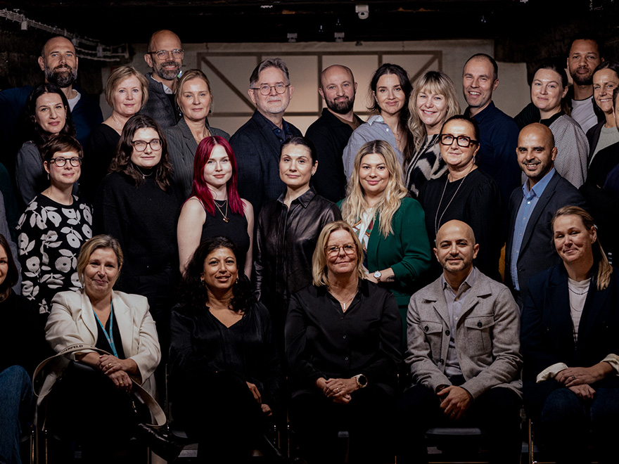 Gruppbild med representanter i Urban academy