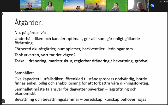 skärmdump som beskriver åtgärder mot torka och översvämningar