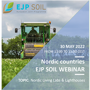 tractor on a field with text about the webinar.