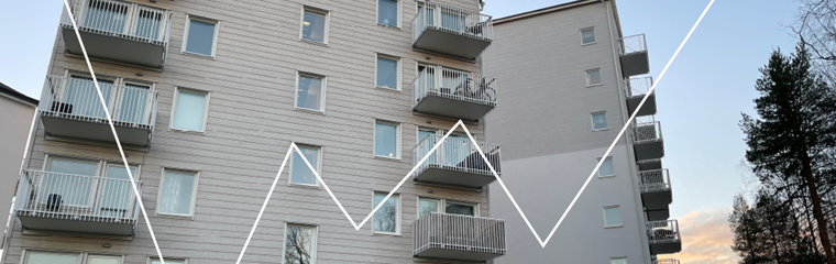 Flerfamiljshus i trä på Mariehem i Umeå