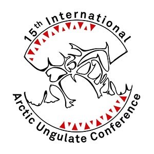 Arctic ungulate conference logotype. Picture.