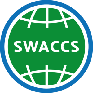Logotype för Swaccs. Illustration.