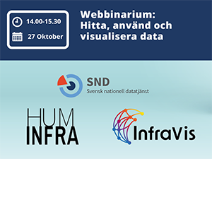 SND logo and the text "Webinar: Find, use and visualise data"