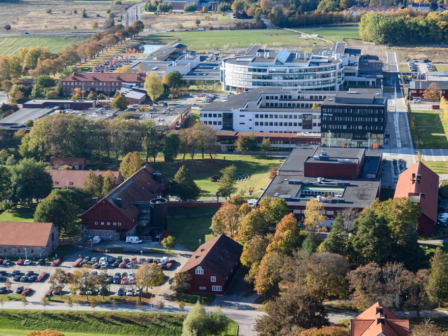 Aerial view from campus Uppsala