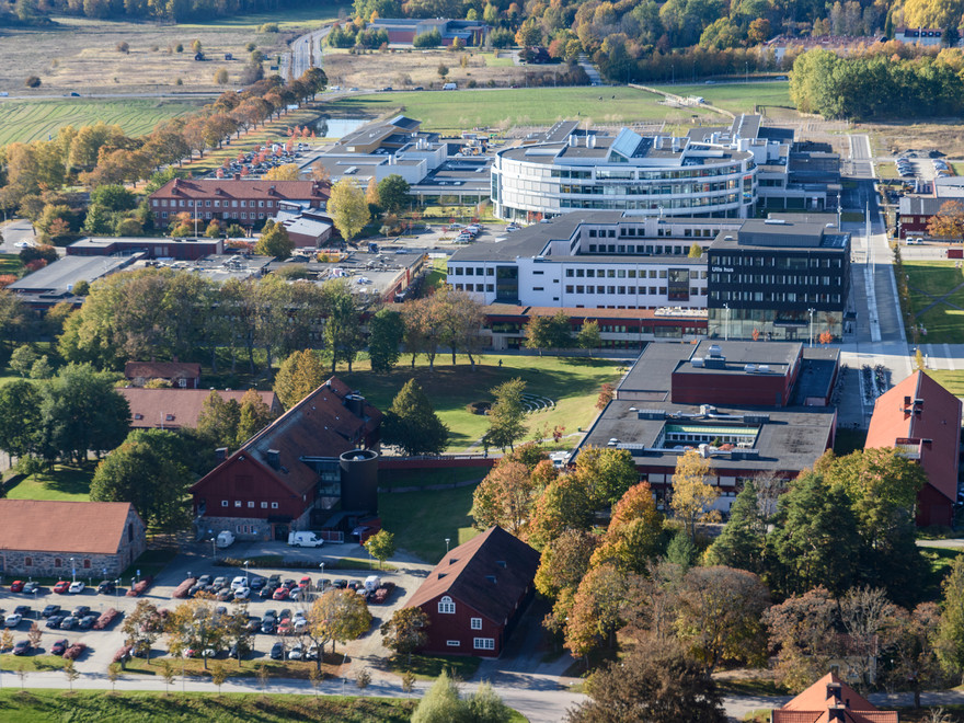 Aerial view from campus Uppsala