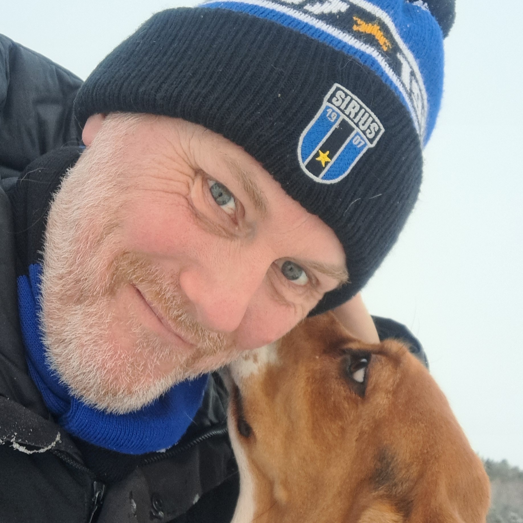 Ulf Westerlund and his dog Dolly