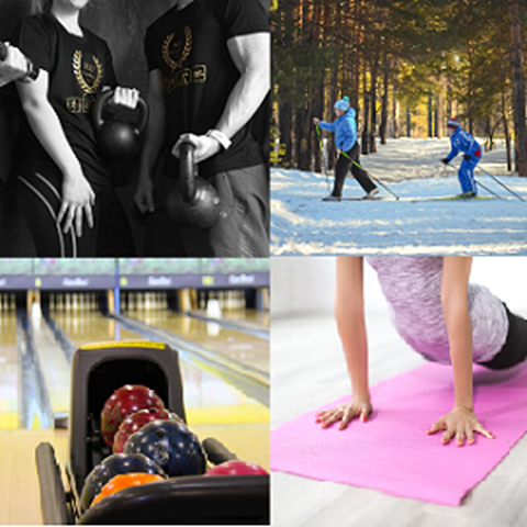 Sport activities, image collage