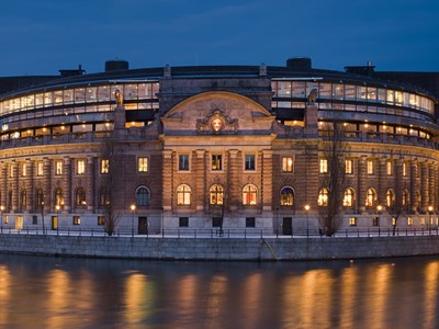 Riksdagshuset in Stockholm. Photo.