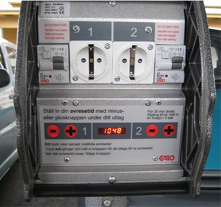 Engine heater. Photo.