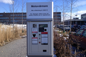 P-automat för motorvärmare