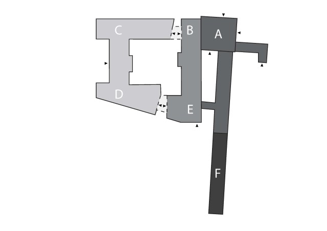 Floor plan in Ulls hus. Illustration.