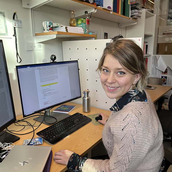 Doktoranden Klara Nilsson, foto.