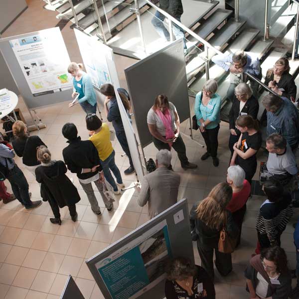 Mingelbild från miljöanalyskonferens/ People at EMA-conference. Foto/Photo: Jenny Svennås-Gillner, SLU