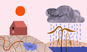 Jordbruksillustration, illustratör: Anna Olsson