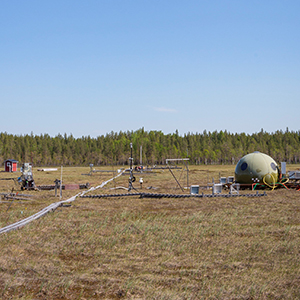 Mätinstrument vid Degerö stormyr