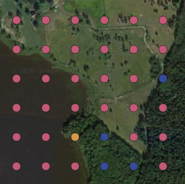 Inventeringspunkter. Bild.