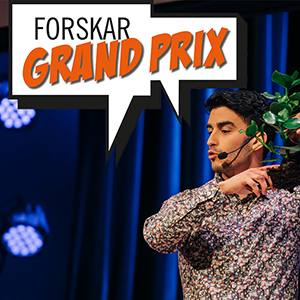 Bild på tävlande forskare i Forskargrandprix 2020