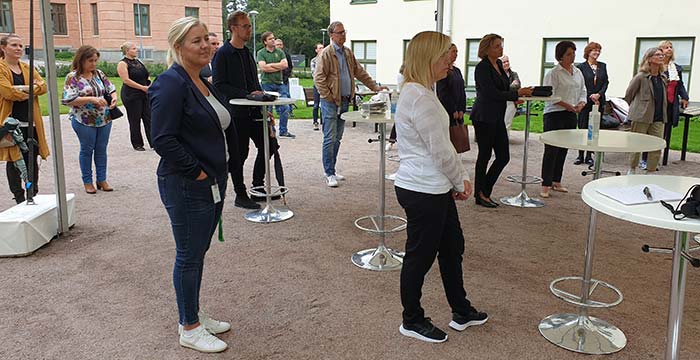 Publik vid invigningen, foto.