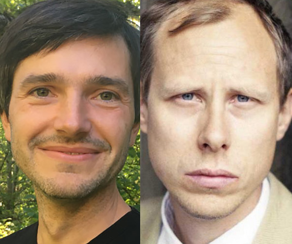 Pavel Bína, SLU (till vänster) och Christopher Kullenberg, Göteborgs universitet (till höger). Foto.